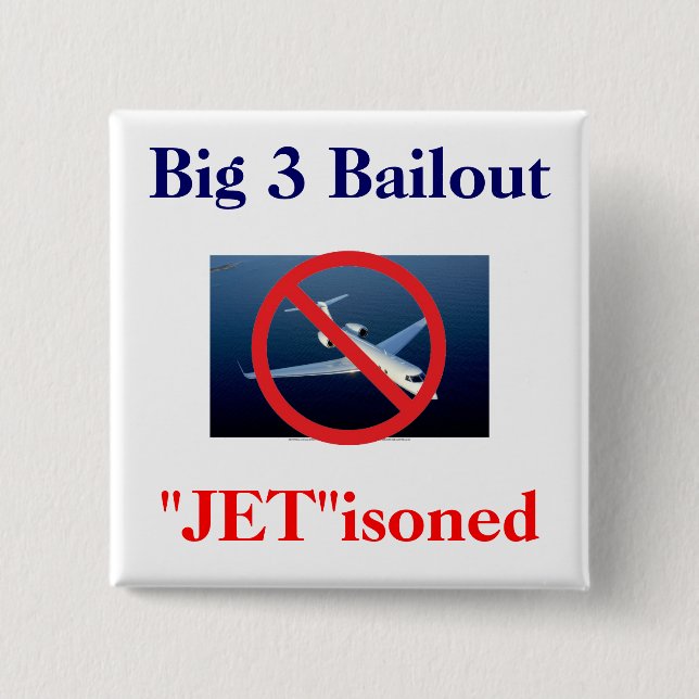 Badge Carré 5 Cm Grands 3 - "jet " isoned (Devant)