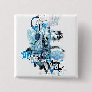 Badge Carré 5 Cm Graphique bleu 1 de lanterne
