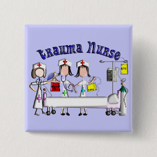 Badge Carré 5 Cm Graphiques des cadeaux 3D d'infirmière de