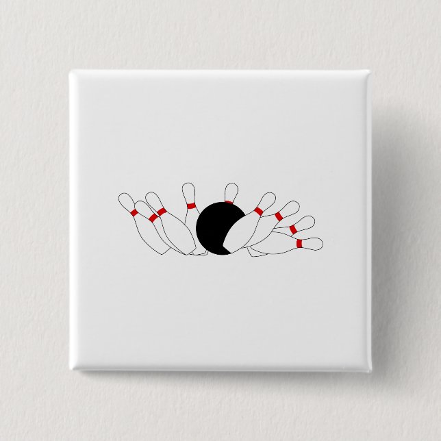 Badge Carré 5 Cm Grève (Devant)