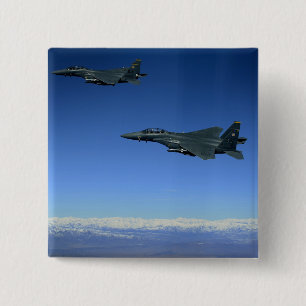 Badge Carré 5 Cm Grève Eagles 2 de l'Armée de l'Air d'USA F-15E