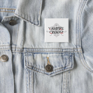 Badge Carré 5 Cm Groom vampire