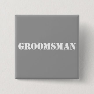 Badge Carré 5 Cm Groomsman