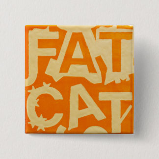 Badge Carré 5 Cm Gros bouton de chat