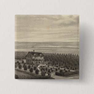 Badge Carré 5 Cm Grove Farm, Hays City, Kansas