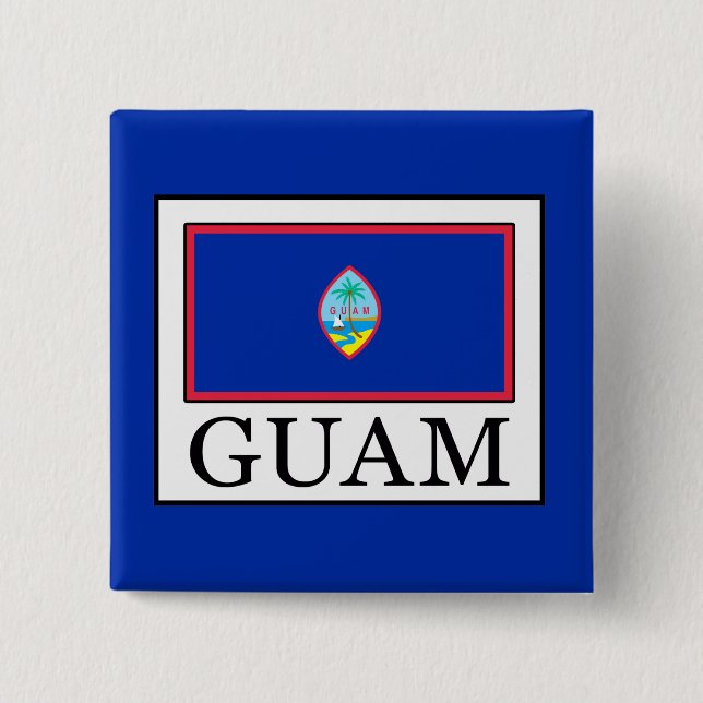 Badge Carré 5 Cm Guam (Devant)