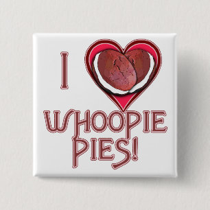 Badge Carré 5 Cm Habillement d'amour de tarte de Whoopie, tabliers,