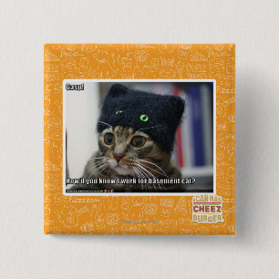 Badge Carré 5 Cm Halètement !