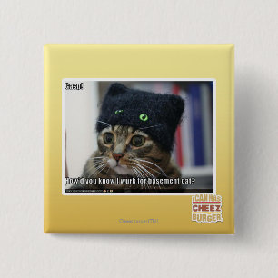 Badge Carré 5 Cm Halètement !