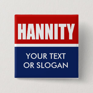 BADGE CARRÉ 5 CM HANNITY 2012
