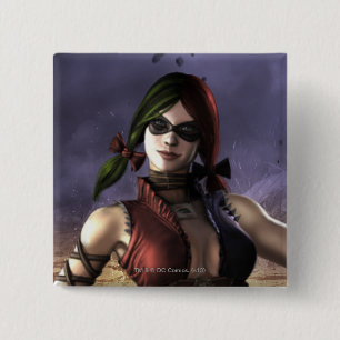 Badge Carré 5 Cm Harley Quinn