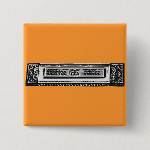 Badge Carré 5 Cm Harmonica