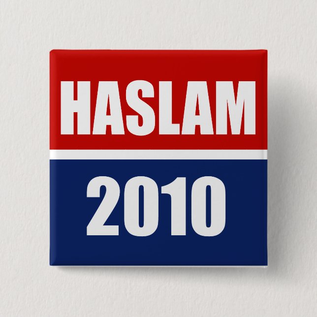 BADGE CARRÉ 5 CM HASLAM 2010 (Devant)