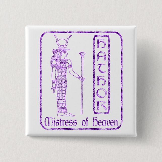 Badge Carré 5 Cm Hathor (Devant)