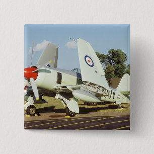 Badge Carré 5 Cm Hawker Sea Fury au CAF, Minnesota Wing, à la