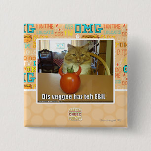 Badge Carré 5 Cm Haz de veggee de DIS l'EBIL