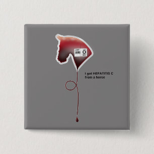 Badge Carré 5 Cm Hépatite C