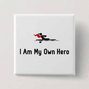 Badge Carré 5 Cm Héros d'aviron
