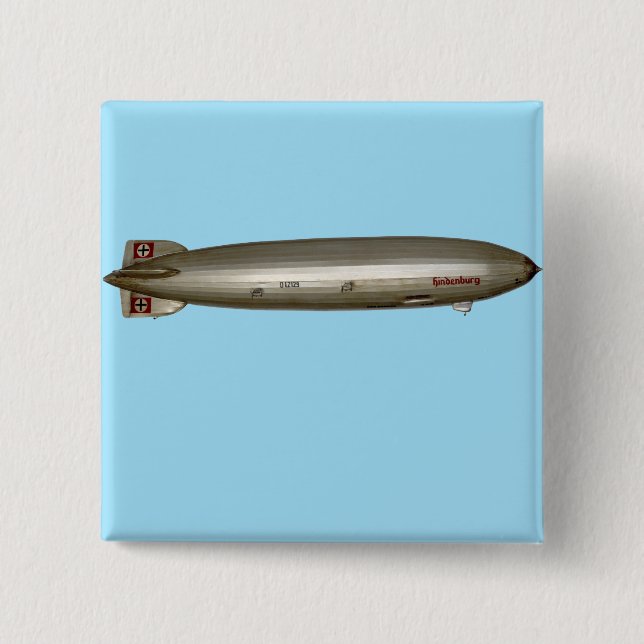Badge Carré 5 Cm Hindenburg (Devant)