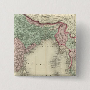 Badge Carré 5 Cm Hindoostan et Inde éloignée