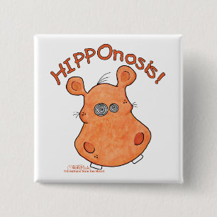 Badge Carré 5 Cm HIPPOnosis !