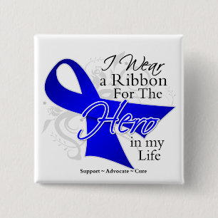 Badge Carré 5 Cm Histiocytose Ribbon Hero dans ma vie