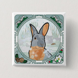 BADGE CARRÉ 5 CM HIVER