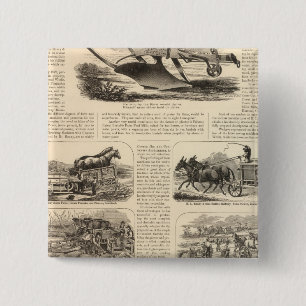 Badge Carré 5 Cm HL Emory et les fils