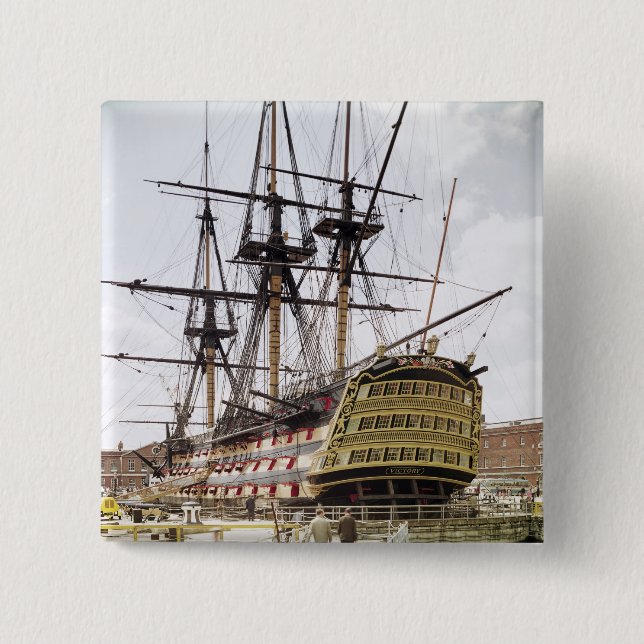 Badge Carré 5 Cm HMS Victory (Devant)