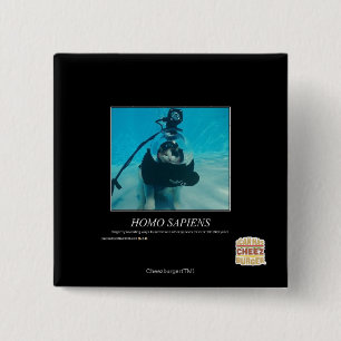 Badge Carré 5 Cm Homo sapiens