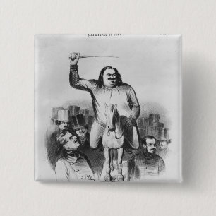 Badge Carré 5 Cm Honore de Balzac