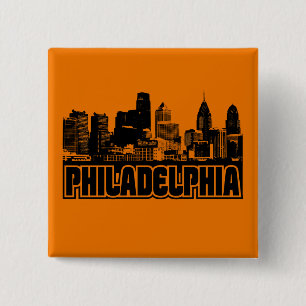 Badge Carré 5 Cm Horizon de Philadelphie