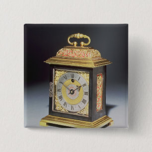 Badge Carré 5 Cm Horloge miniature de parenthèse