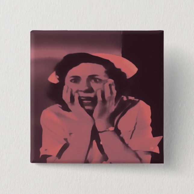 Badge Carré 5 Cm Horreur d'infirmière (Devant)