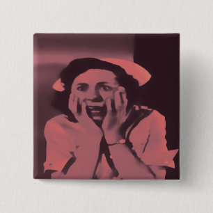 Badge Carré 5 Cm Horreur d'infirmière