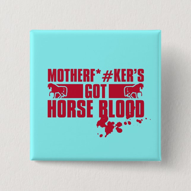Badge Carré 5 Cm Horseblood (Devant)