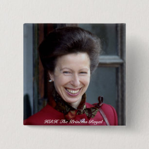Badge Carré 5 Cm HRH La princesse royale