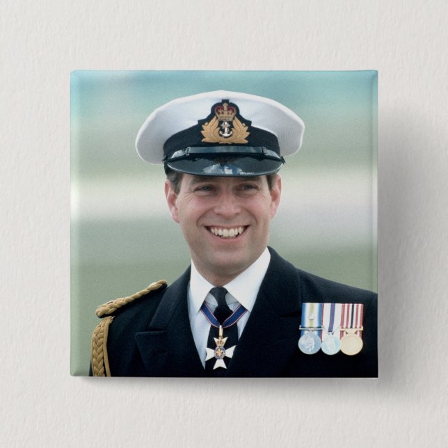 Badge Carré 5 Cm HRH Prince Andrew (Devant)