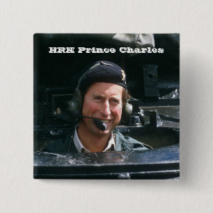 Badge Carré 5 Cm HRH Prince Charles