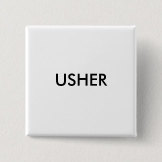 BADGE CARRÉ 5 CM HUISSIER