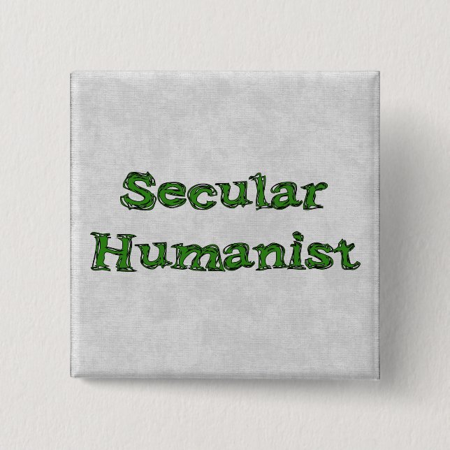 Badge Carré 5 Cm Humaniste laïque (Devant)