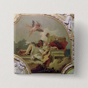 Badge Carré 5 Cm Humilité, indulgence et vérité