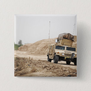Badge Carré 5 Cm Humvee conduit la sécurité