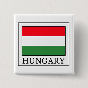 Badge Carré 5 Cm Hungary button
