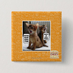 Badge Carré 5 Cm Hymnes de louange de Kitteh