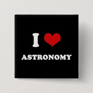 Badge Carré 5 Cm I astronomie d'amour du coeur I