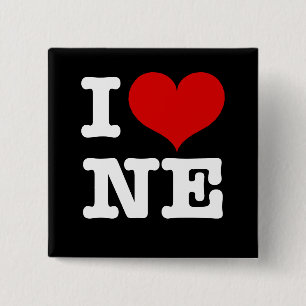 Badge Carré 5 Cm I Heart Northeast Minneapolis!