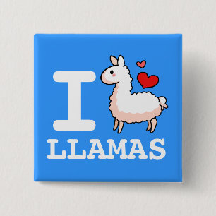Badge Carré 5 Cm I lamas de lama
