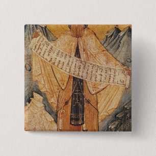 Badge Carré 5 Cm Icône de St Saba de Jérusalem, 1572