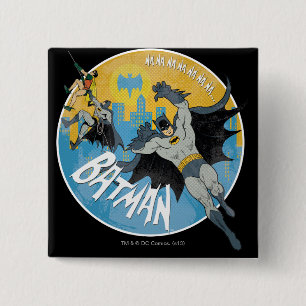 Badge Carré 5 Cm Icône NANANANANA Batman